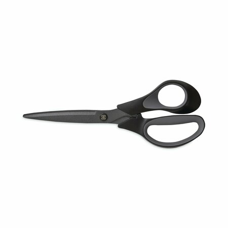 TRU RED Non-Stick Titanium-Coated Scissors, 8" L, 3.86" Cut, Charcoal Blade, Black/Gray Straight Handle TR55016